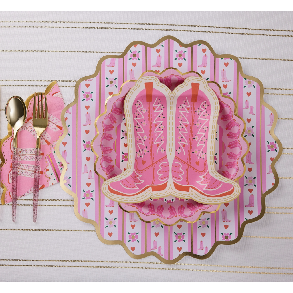 Boot Scoot Blooms Dinner Plates