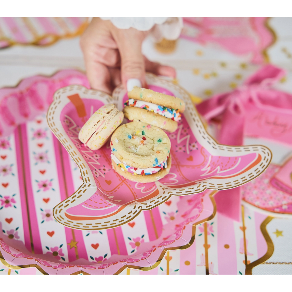 Cowboy Boot Dessert Plates
