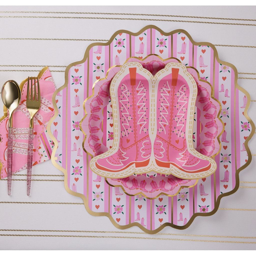Cowboy Boot Dessert Plates