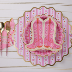 Cowboy Boot Dessert Plates