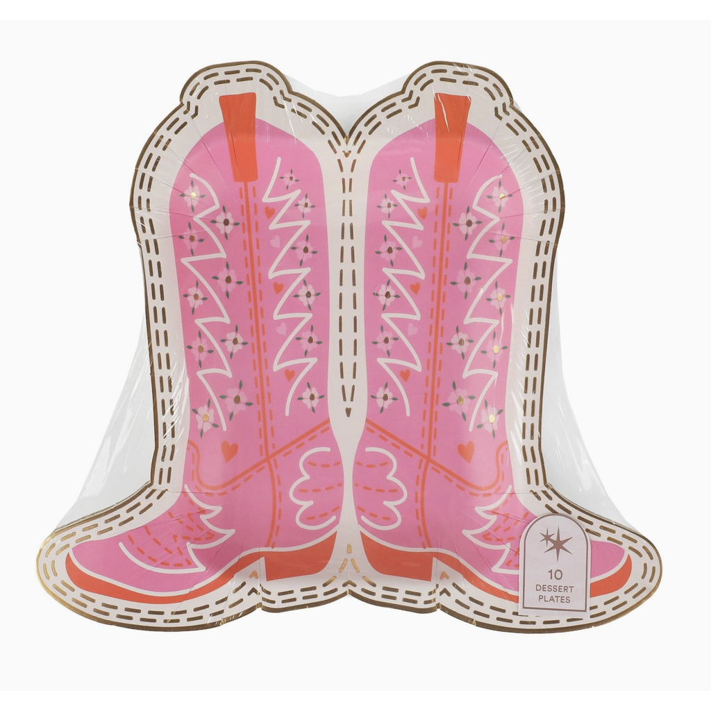 Cowboy Boot Dessert Plates