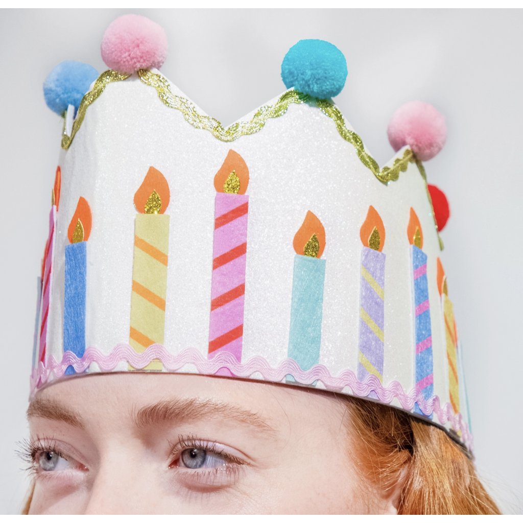 Birthday Wishes Reusable Pom Pom Crown