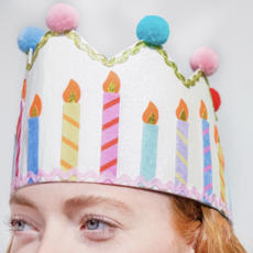 Birthday Wishes Reusable Pom Pom Crown