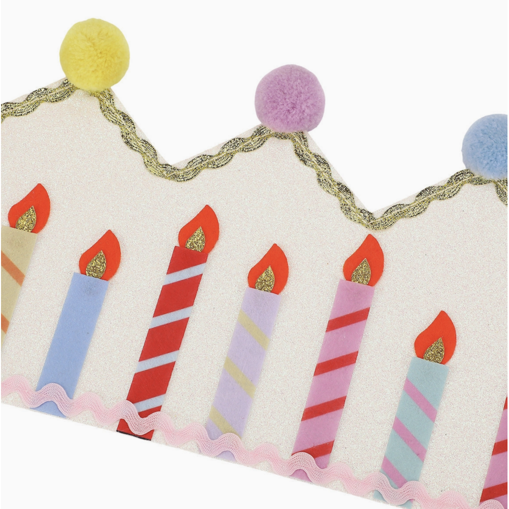 Birthday Wishes Reusable Pom Pom Crown