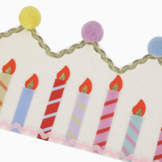 Birthday Wishes Reusable Pom Pom Crown