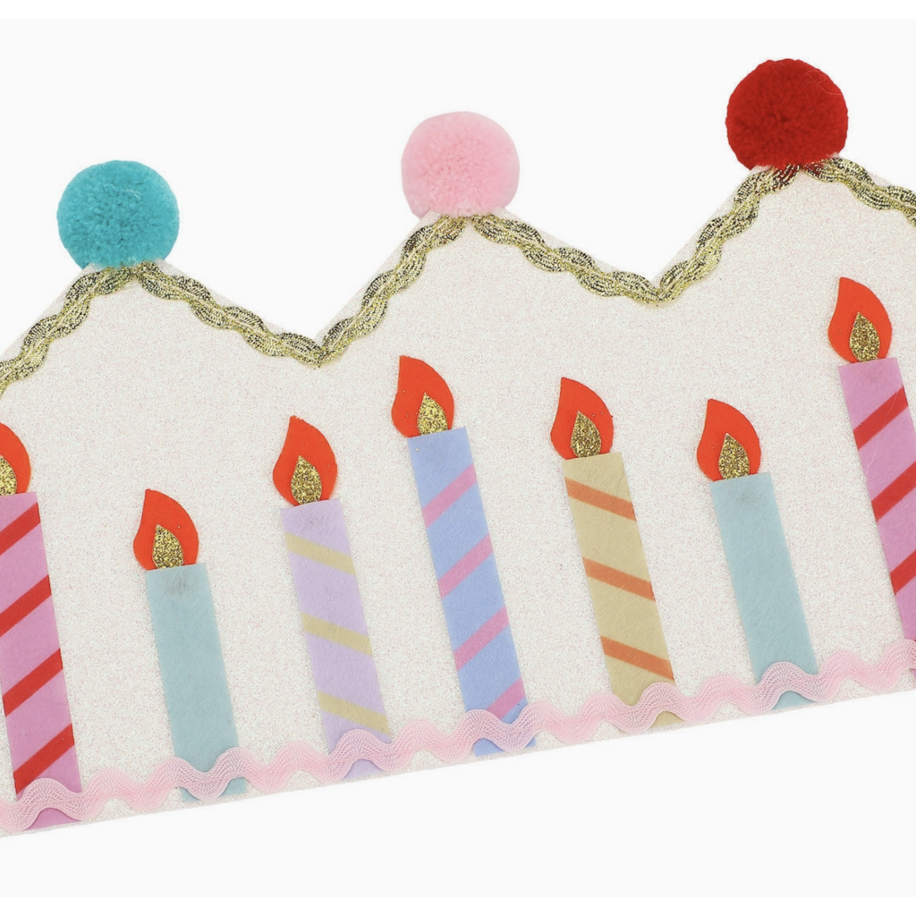 Birthday Wishes Reusable Pom Pom Crown