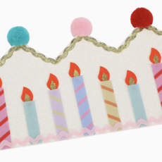 Birthday Wishes Reusable Pom Pom Crown