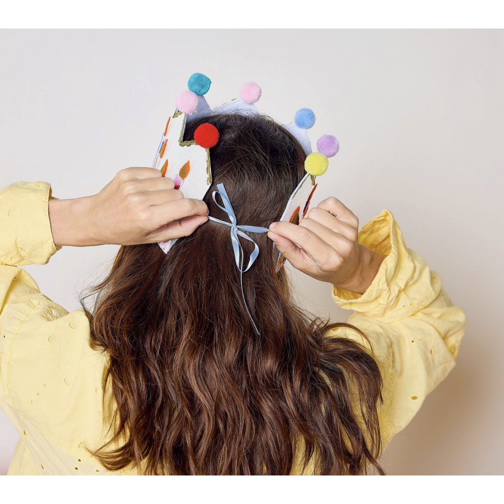 Birthday Wishes Reusable Pom Pom Crown