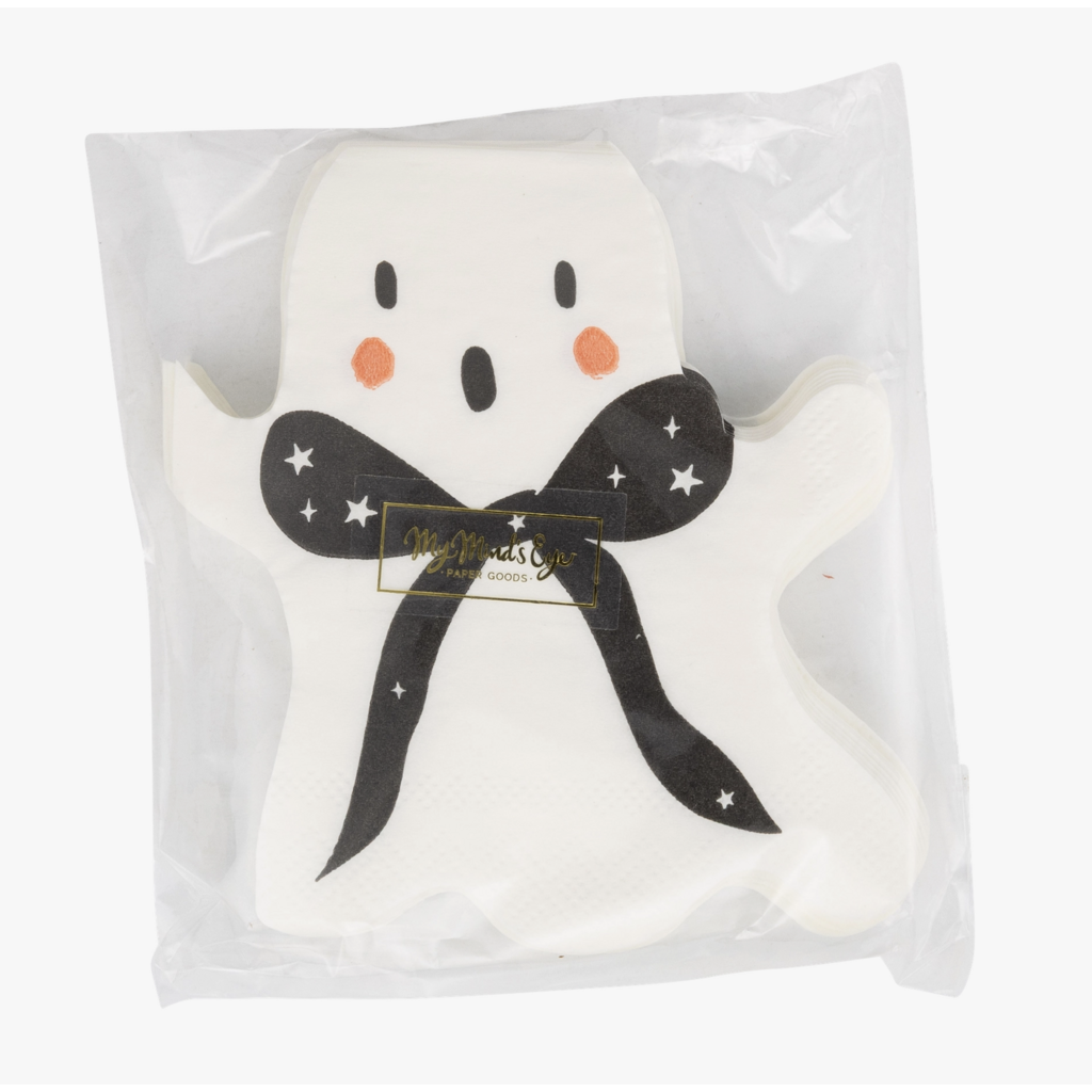 Booquette Ghost Shaped Cocktail Napkins