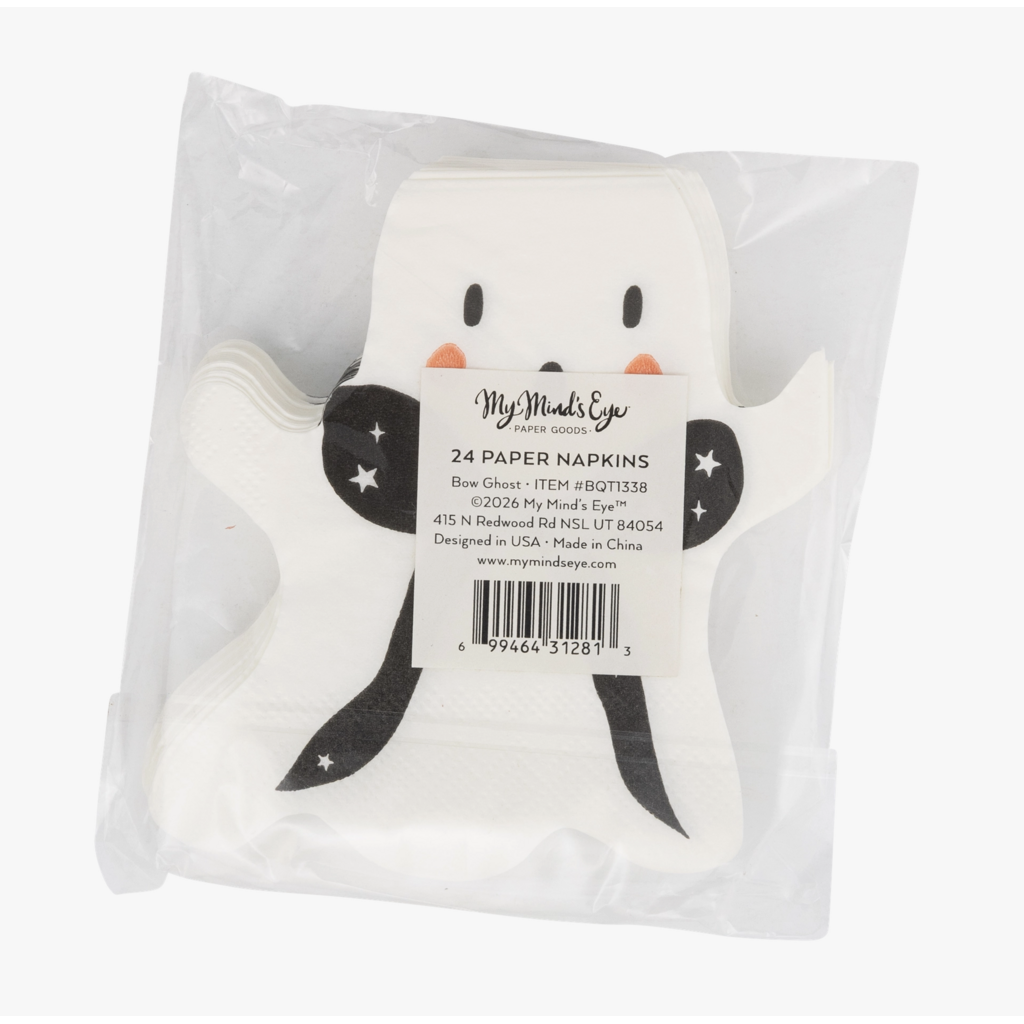 Booquette Ghost Shaped Cocktail Napkins