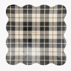 Black Fall Plaid Plates