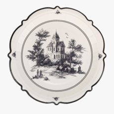 Halloween Scenes Plates Set