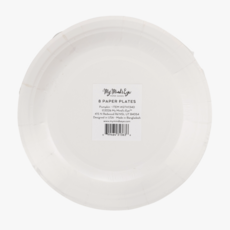 Pumpkin Line Art Paper Plates