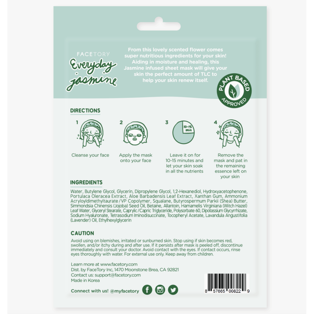Everyday Jasmine Moisturizing Face Mask