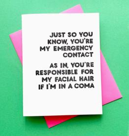 Emergency Contact Best Friend Card
