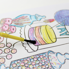 Sweet Table Paint With Water Birthday Card