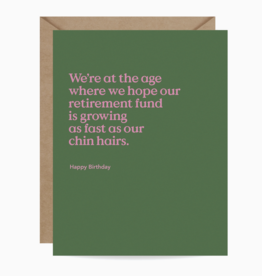 Chin Hairs Birthday Card