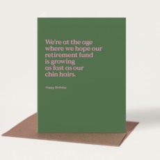 Chin Hairs Birthday Card