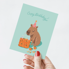 Capybara Birthday Card
