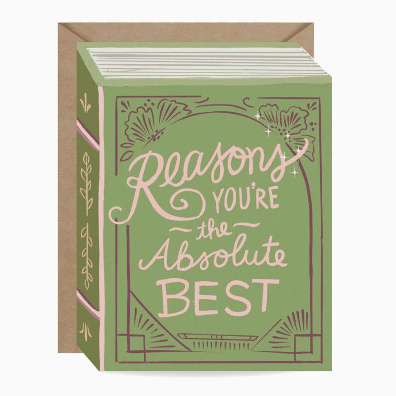 Reasons You're The Best Thank You Card