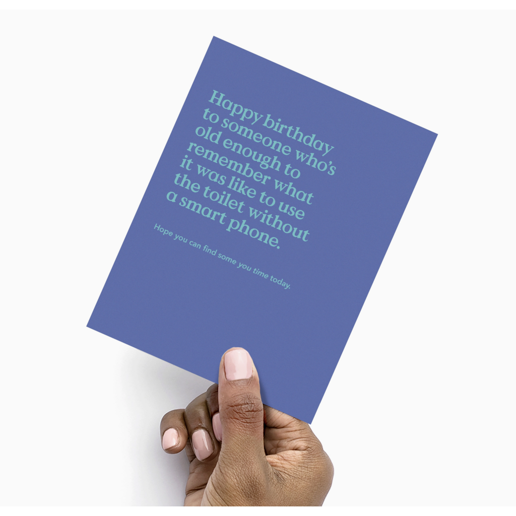 You Time Birthday Card