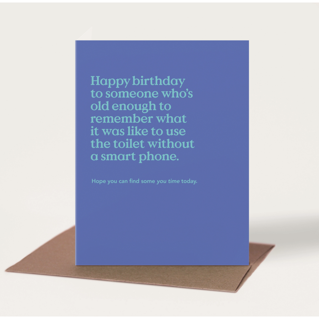 You Time Birthday Card
