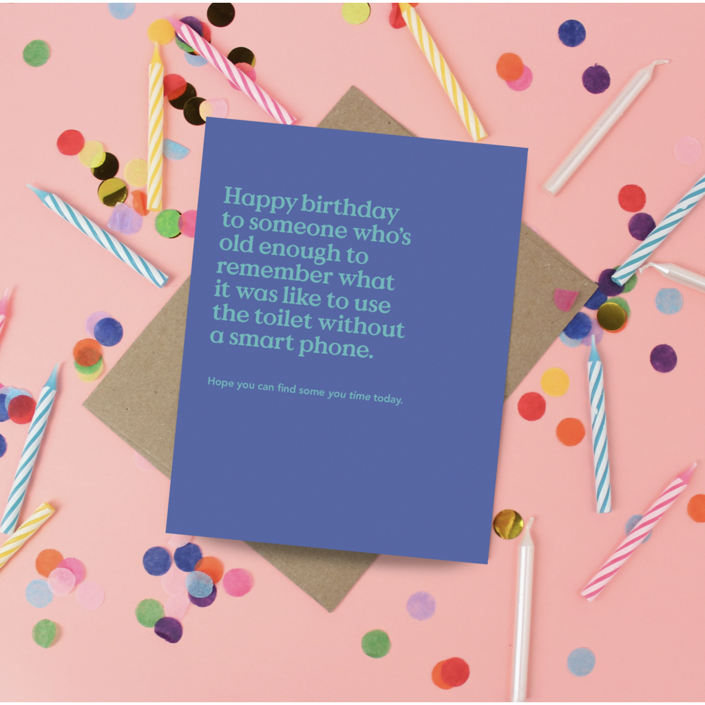 You Time Birthday Card