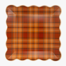 Autumn Plaid Plates