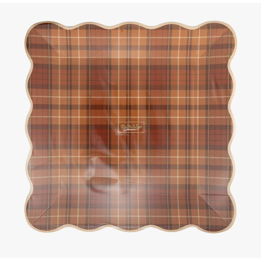 Autumn Plaid Plates