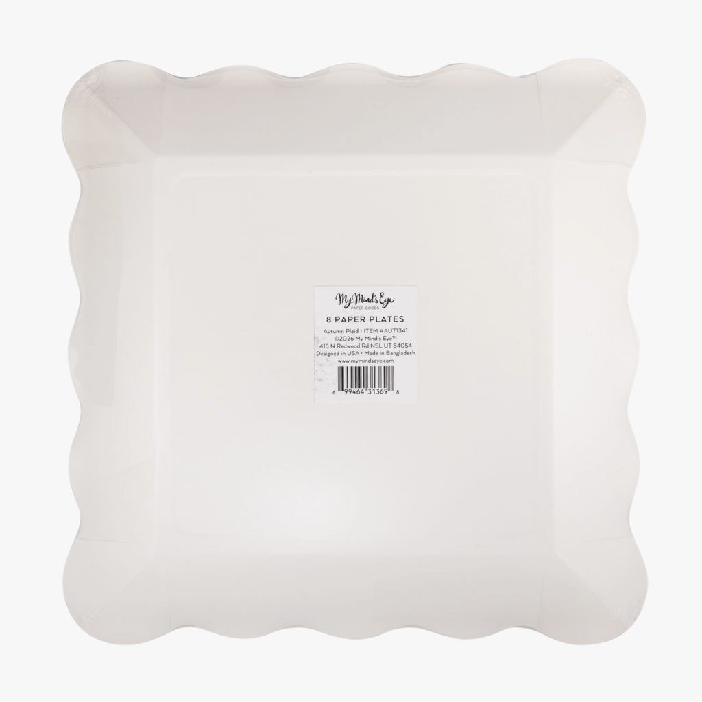 Autumn Plaid Plates
