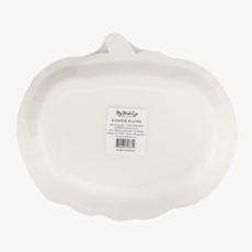 Cream Pumpkin Shaped Plates