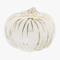 Cream Pumpkin Shaped Plates