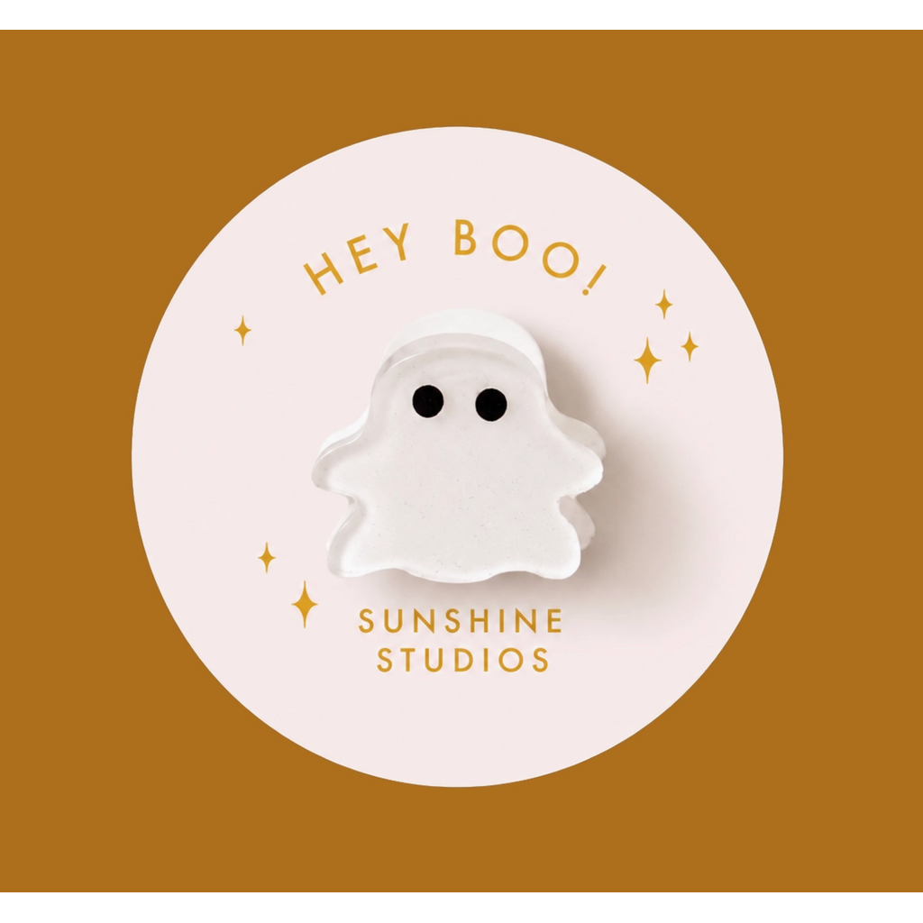 Hey Boo Ghost Mini Hair Clip