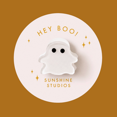 Hey Boo Ghost Mini Hair Clip