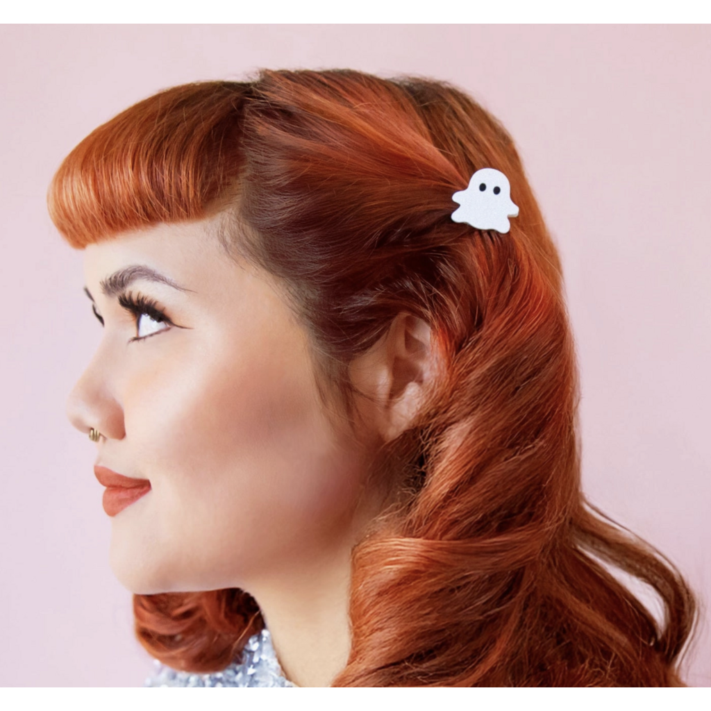 Hey Boo Ghost Mini Hair Clip