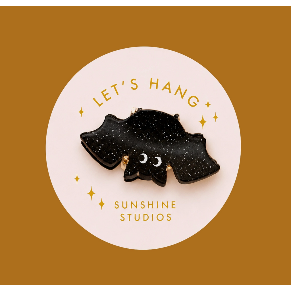 Let's Hang Bat Mini Hair Clip