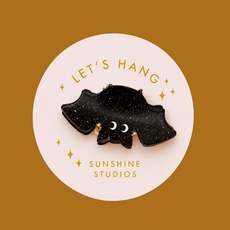 Let's Hang Bat Mini Hair Clip