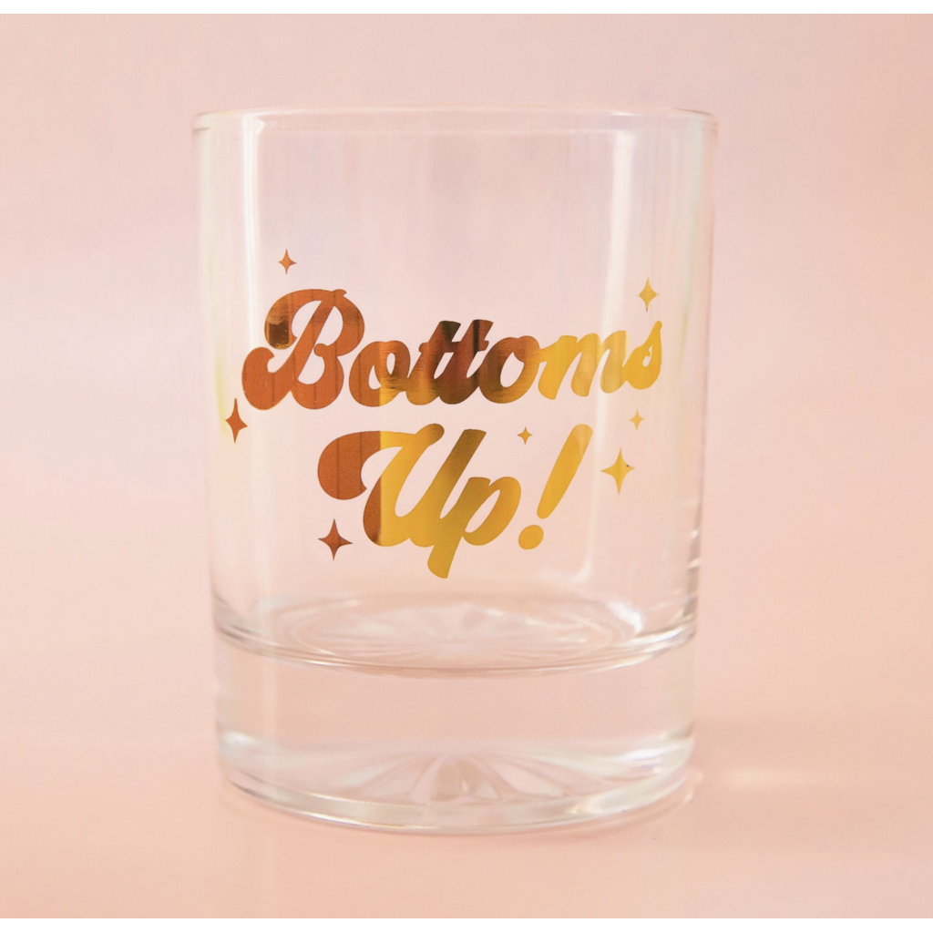 Bottoms Up Gold Tumbler