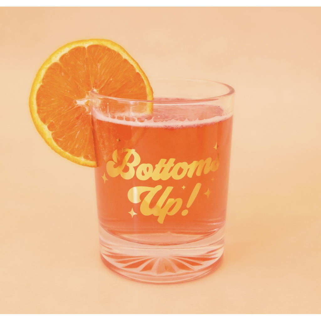Bottoms Up Gold Tumbler