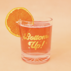Bottoms Up Gold Tumbler