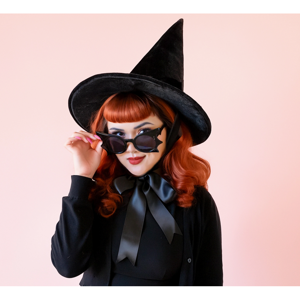 Black Velvet Wicked Witch Hat