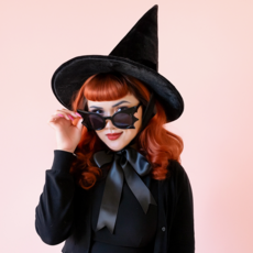 Black Velvet Wicked Witch Hat