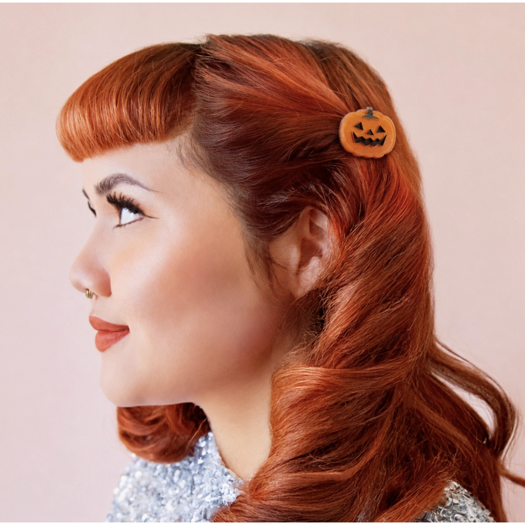 Hey Pumpkin Mini Hair Clip