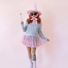 Pink Satin Good Witch Hat