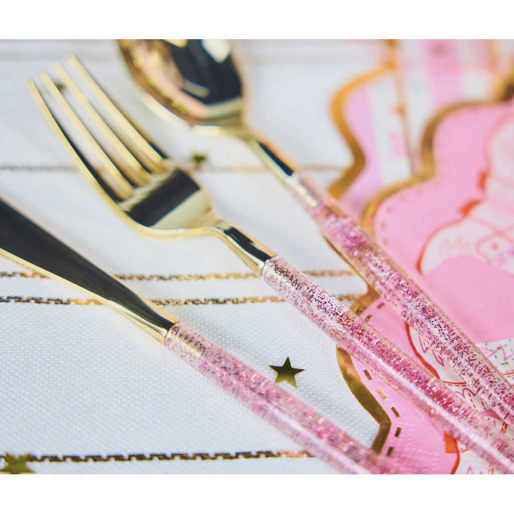 Better With Confetti Glitter Utensil Set
