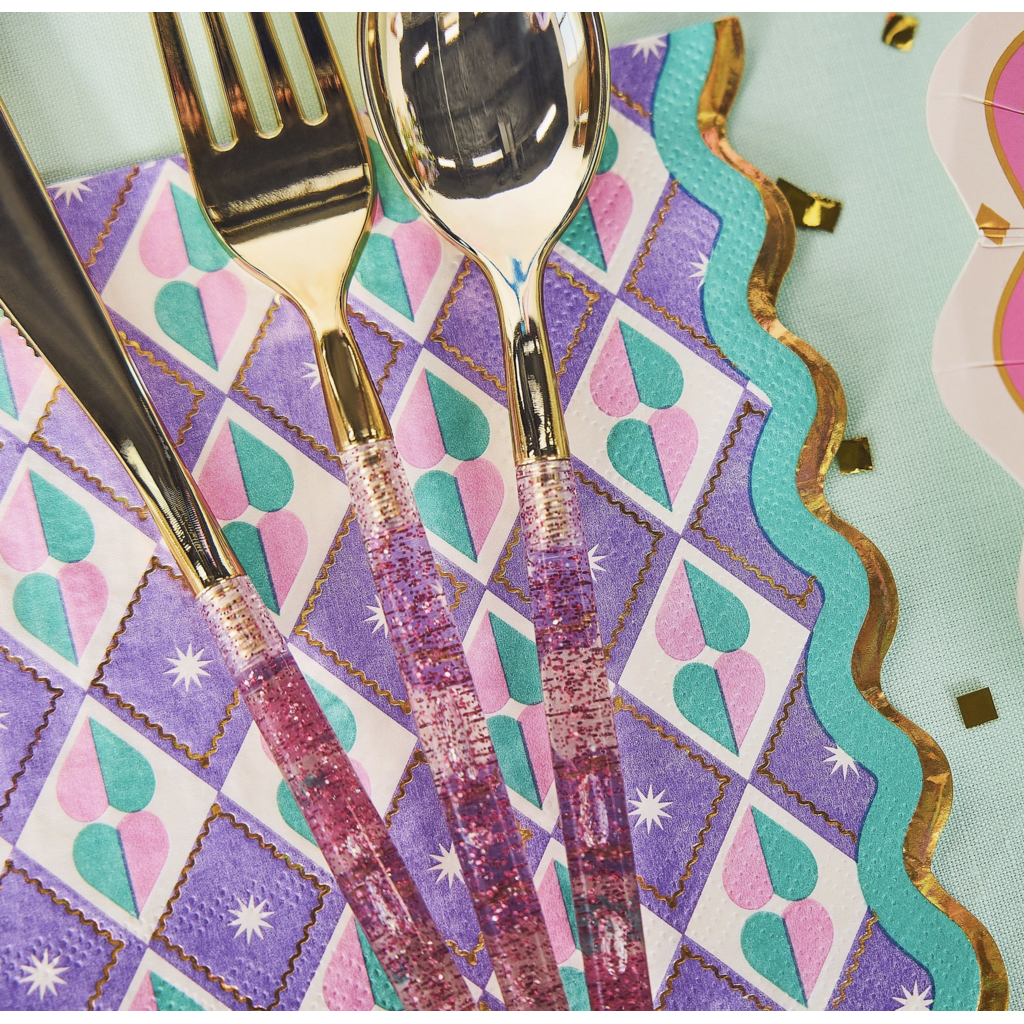 Better With Confetti Glitter Utensil Set
