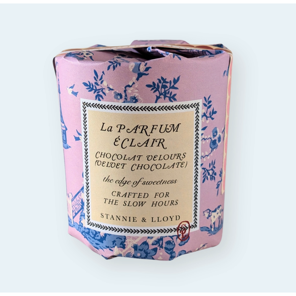 Modern Toile Gift Wrap Candle