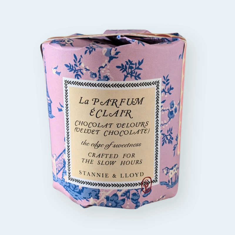 Modern Toile Gift Wrap Candle
