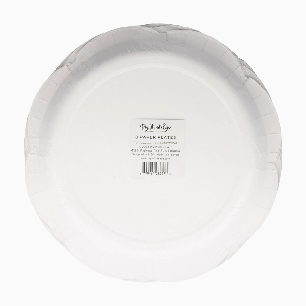 Tiny Spider Paper Plates