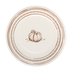 Pumpkin Line Art Paper Plates